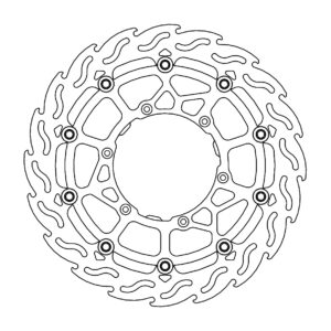 Motomaster Flame Jarrulevy eteen Yamaha: WR450 2019> SM Racing Ø320 Floating