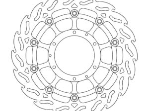 Moto-Master Flame Jarrulevy eteen vasen Honda: CB 900, CBR 600F, Sport