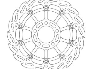 Moto-Master Flame Jarrulevy eteen vasen Suzuki: GSX 600-750, GS 600, RF 600,