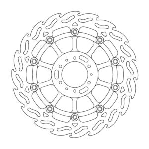 Moto-Master Flame Jarrulevy eteen vasen Honda: CBR 900 RR, CBR 600 F,