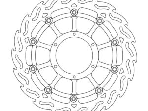 Moto-Master Flame Jarrulevy eteen vasen Honda: VTR 1000 SP1 & SP2