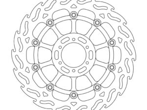 Moto-Master Flame Jarrulevy eteen vasen Honda: CBR 900 RR Fireblade