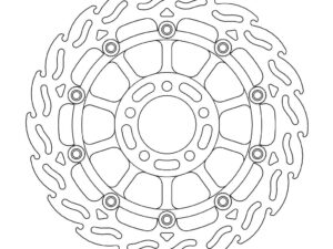 Moto-Master Flame Jarrulevy eteen vasen Kawasaki: ZX-6R, ZX-9R