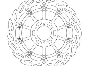 Moto-Master Flame Jarrulevy eteen vasen Honda: CB 600 F Hornet