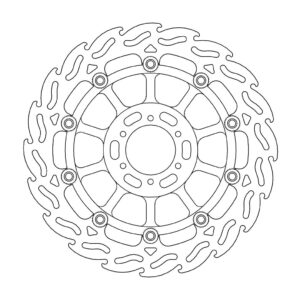 Moto-Master Flame Jarrulevy eteen vasen Honda: CB 600 F Hornet