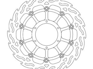 Moto-Master Flame Jarrulevy eteen vasen Honda: CBR 900-954 RR