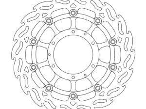Moto-Master Flame Jarrulevy eteen oikea Honda: CB 900, CBR 600F, Sport