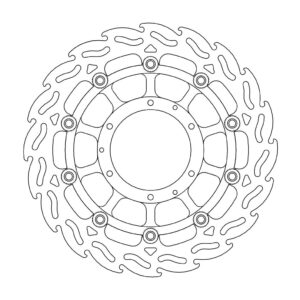 Moto-Master Flame Jarrulevy eteen oikea Honda: CB 900, CBR 600F, Sport