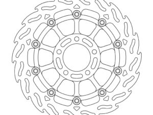 Moto-Master Flame Jarrulevy eteen oikea Suzuki: GSX 750-1200, RGV 250