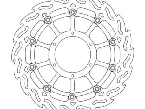 Moto-Master Flame Jarrulevy eteen oikea Honda: VTR 1000 SP1 & SP2