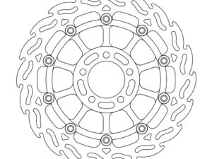 Moto-Master Flame Jarrulevy eteen oikea Kawasaki: ZX-6R, ZX-9R