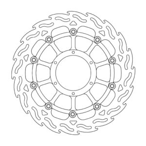 Moto-Master Flame Jarrulevy eteen oikea Honda: CBR 900-954 RR