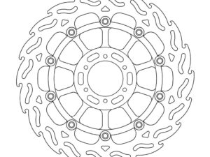 Moto-Master Flame Jarrulevy eteen oikea Honda: CBR 1100 XX, X Eleven 1100