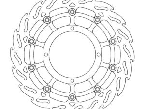 Moto-Master Flame Jarrulevy eteen vasen Husqvarna 450-510-610-630 SM-R