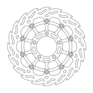 Moto-Master Flame Jarrulevy eteen vasen MV Agusta: F4