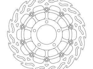 Moto-Master Flame Jarrulevy eteen vasen Triumph: Daytona, Speed Four