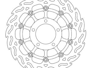 Moto-Master Flame Jarrulevy eteen oikea Triumph: Daytona, Speed Four