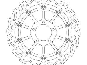 Moto-Master Flame Jarrulevy eteen vasen Ducati: 749, 999