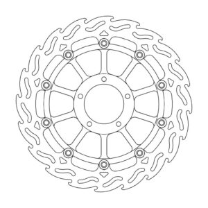 Moto-Master Flame Jarrulevy eteen vasen Ducati: 749, 999