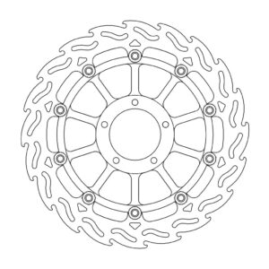 Moto-Master Flame Jarrulevy eteen oikea Ducati: 749, 999