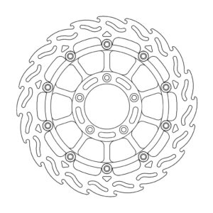 Moto-Master Flame Jarrulevy eteen oikea MV Agusta