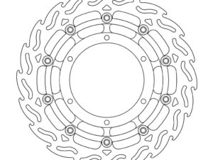 Moto-Master Flame Jarrulevy eteen vasen Yamaha: XT660X