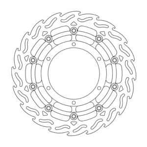 Moto-Master Flame Jarrulevy eteen vasen Yamaha: XT660X