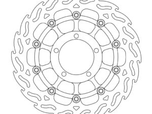 Moto-Master Flame Jarrulevy eteen vasen Triumph: Daytona 675