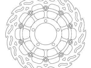 Moto-Master Flame Jarrulevy eteen oikea Triumph: Daytona 675