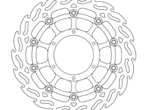 Moto-Master Flame Jarrulevy eteen vasen Honda: CBF 600, N / DN-01 / CBF 1000