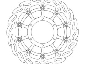Moto-Master Flame Jarrulevy eteen oikea Honda: CBF 600, N / DN-01 / CBF 1000