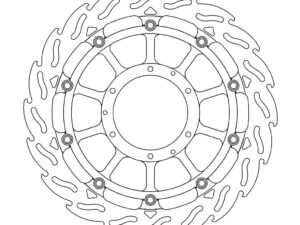 Moto-Master Racing Flame Jarrulevy eteen vasen 5,5mm Honda