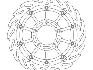 Moto-Master Racing Flame Jarrulevy eteen oikea 5,5mm MV Agusta