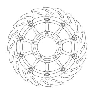 Moto-Master Racing Flame Jarrulevy eteen oikea 5,5mm MV Agusta