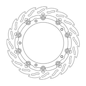Moto-Master Racing Flame Jarrulevy eteen vasen 5,5mm BMW S1000RR