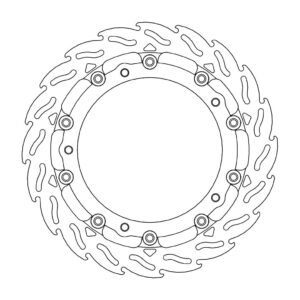Moto-Master Racing Flame Jarrulevy eteen oikea 5,5mm BMW S1000RR