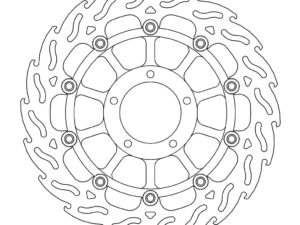 Moto-Master Flame Jarrulevy eteen vasen Hypermotard, EVO. SP