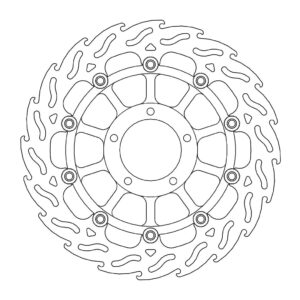 Moto-Master Flame Jarrulevy eteen vasen Hypermotard, EVO. SP