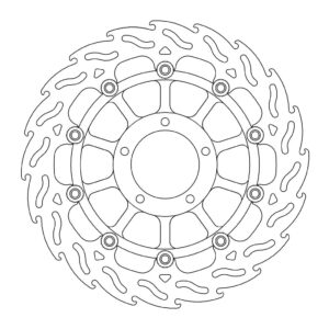 Moto-Master Flame Jarrulevy eteen oikea Hypermotard, EVO. SP