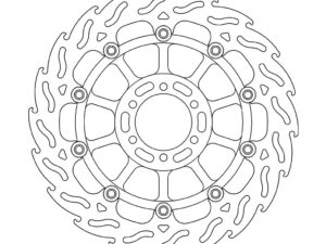 Moto-Master Flame Jarrulevy eteen vasen KTM 950 SMR, SMT