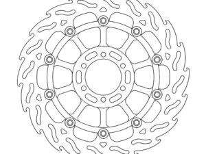 Moto-Master Flame Jarrulevy eteen oikea KTM 950 SMR, SMT