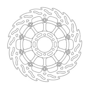 Moto-Master Flame Jarrulevy eteen oikea KTM 950 SMR, SMT