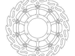 Moto-Master Flame Jarrulevy eteen vasen Hornet 600