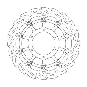 Moto-Master Flame Jarrulevy eteen oikea Hornet 600