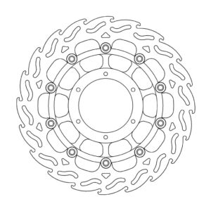 Moto-Master Flame Jarrulevy eteen vasen Pan European, ABS, ST 1300