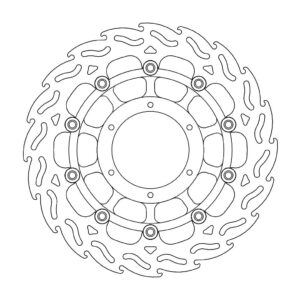 Moto-Master Flame Jarrulevy eteen oikea Pan European, ABS, ST 1300