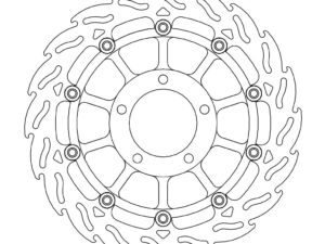 Moto-Master Flame Jarrulevy eteen oikea T1050 Speed Triple