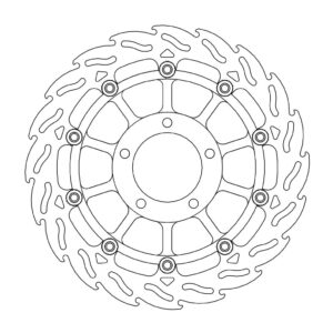 Moto-Master Flame Jarrulevy eteen oikea T1050 Speed Triple