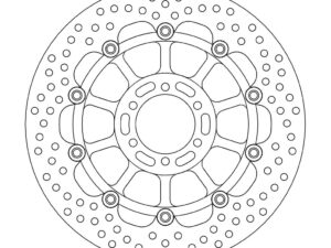 Moto-Master Halo Jarrulevy eteen Yamaha: R1-Z250, TZ250GP, XJR400/R, FZR600, FZ6