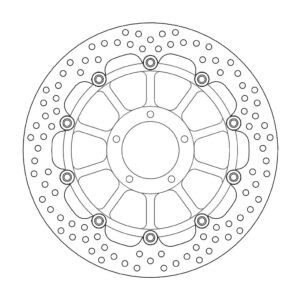 Moto-Master Halo Jarrulevy eteen Ducati: 749/R/S, 848, S4R/S, 999S/R/Biposto, Mo